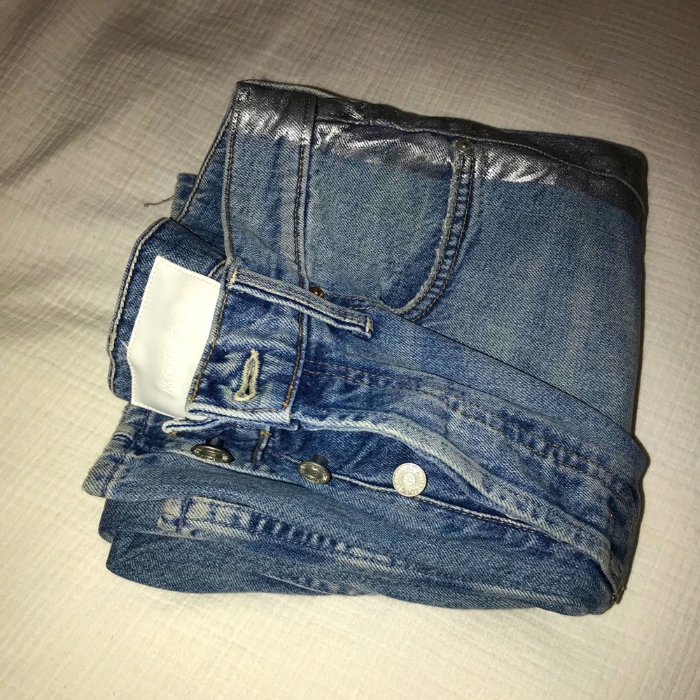 MOTHER Superior Thrasher Jeans in Striped Wicked